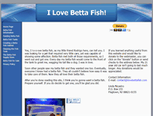 Tablet Screenshot of ilovebettafish.com